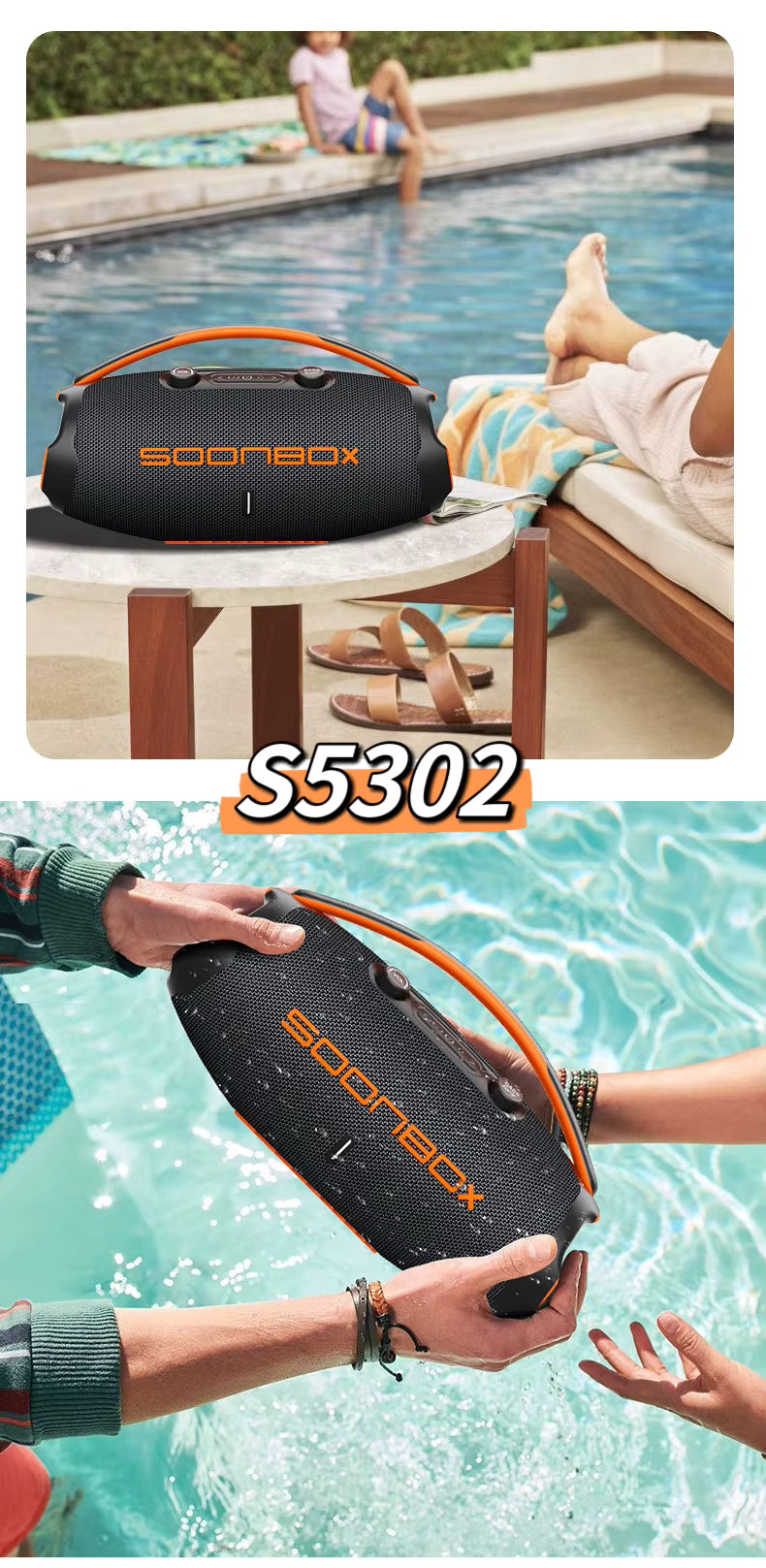Soonbox S5302 RGB Wireless Outdoor Speaker Soonbox S5302 RGB Wireless Outdoor Speaker
